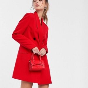 Stradivarius red blazer